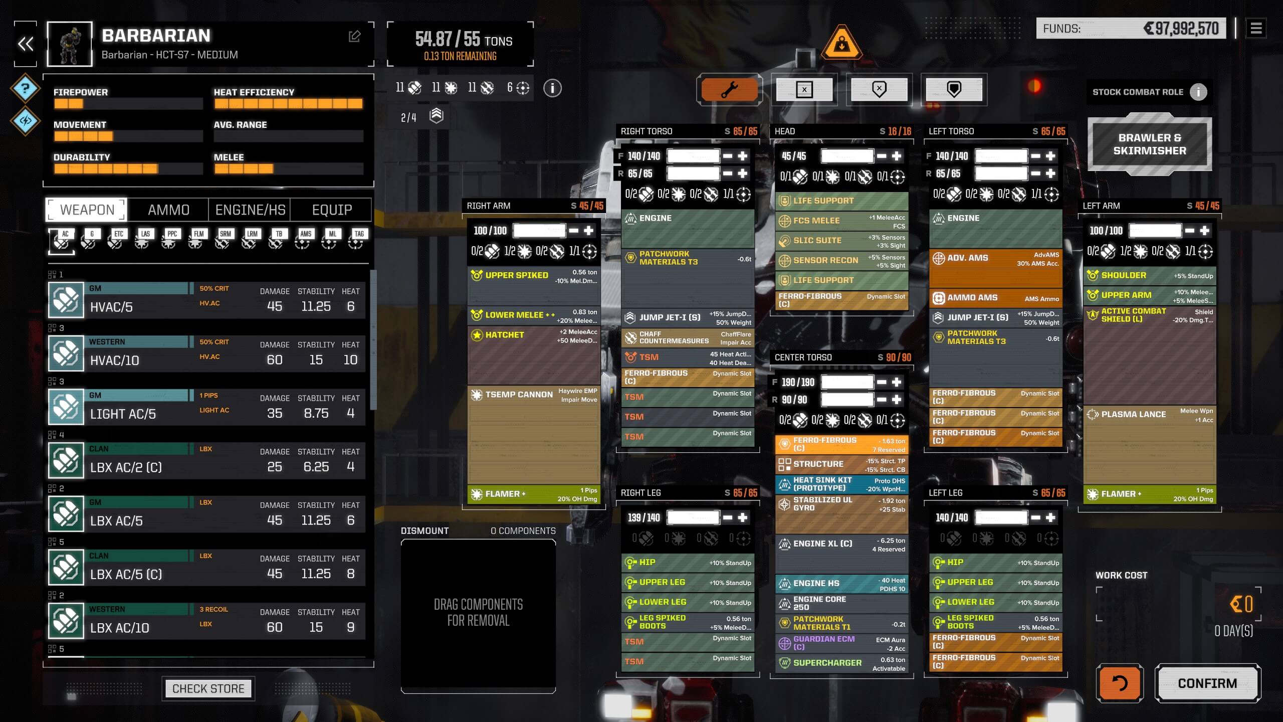 roguetech why does dmg change