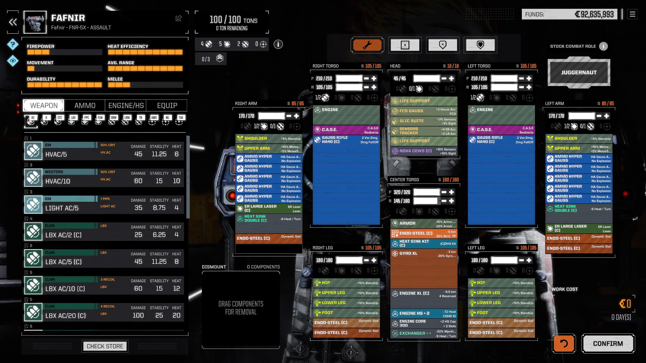 Sniper assault mech build