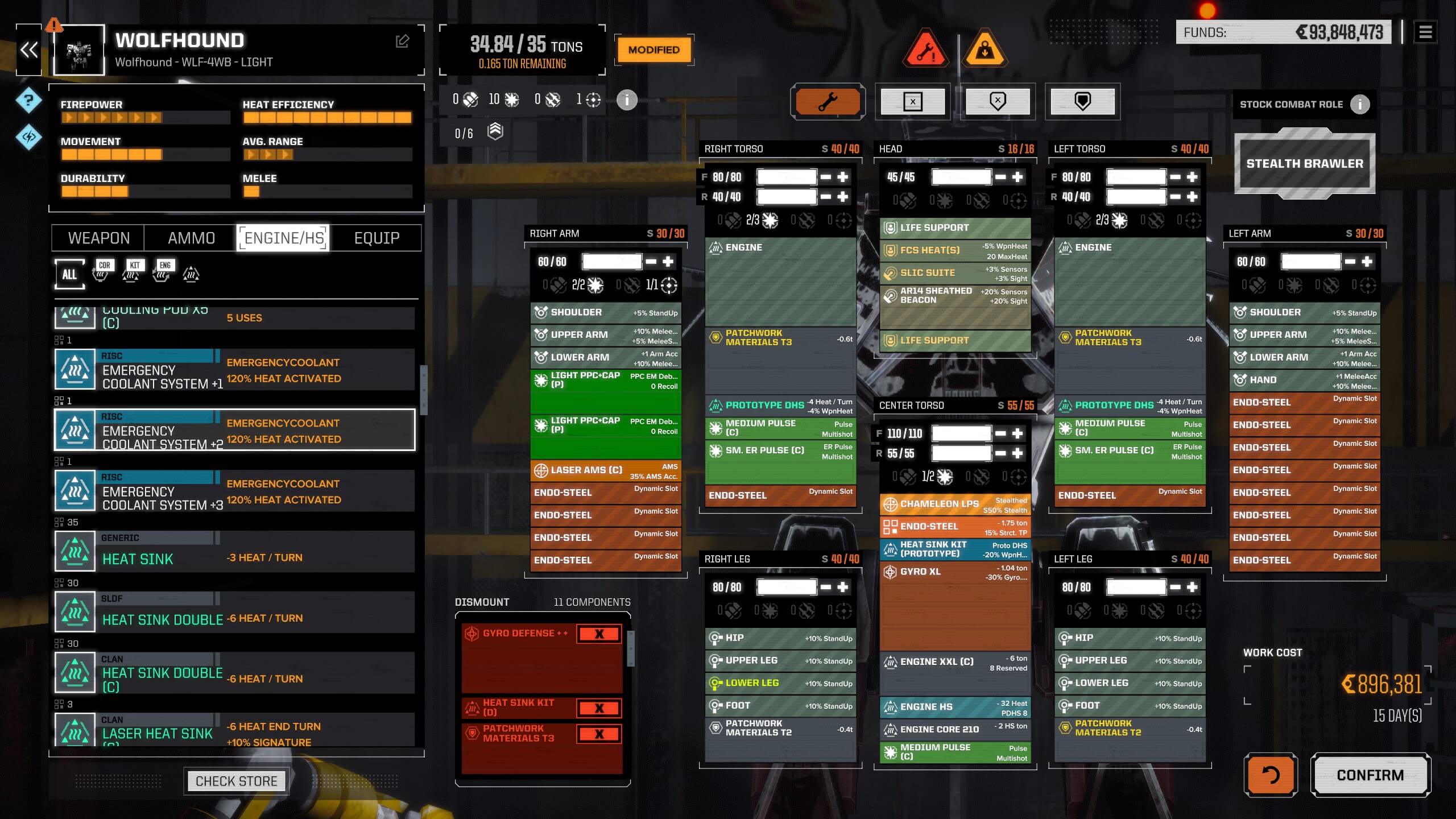 Wolf Hound(WLF-4WB) damage dealer build