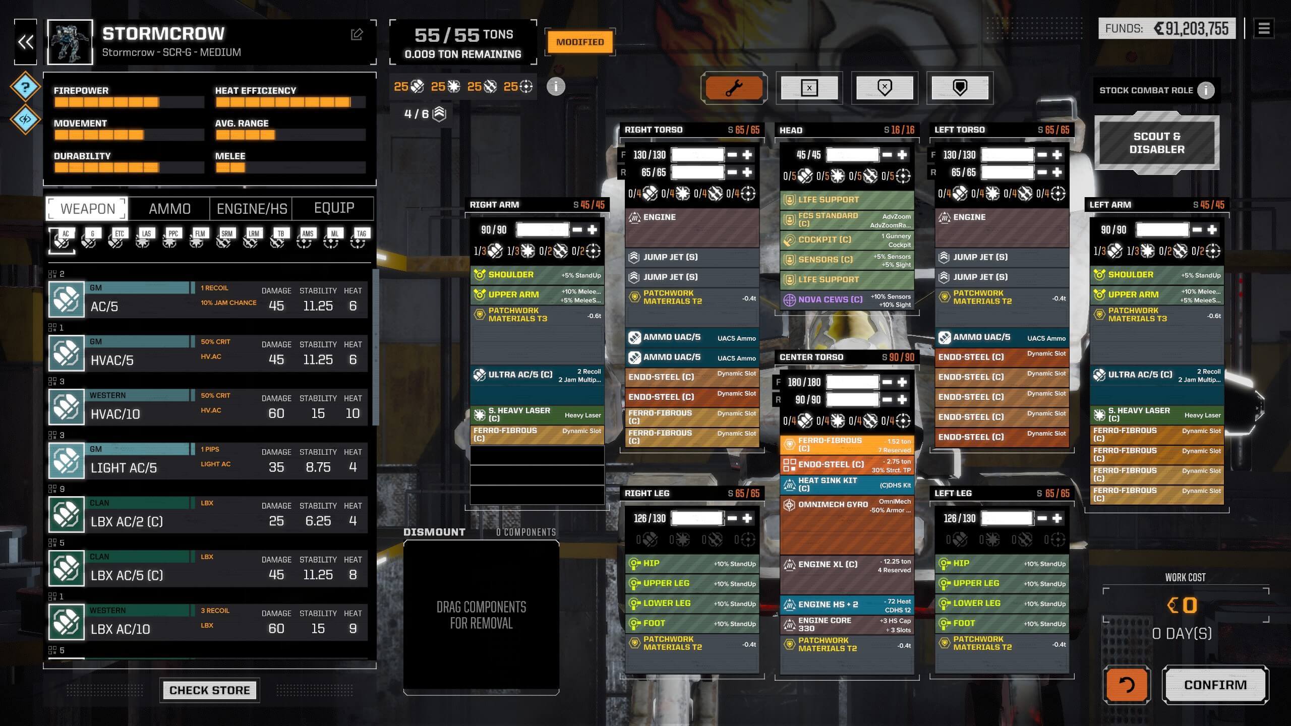 Medium mech flanker build